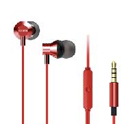 AURICULAR INTRAUDITIVO AIWA ESTM-50RD RED 3.5mm DRIVER NEODIMIO 10mm DINAMICO MICRO CONTROLADOR REMOTO CABLE 1.2m ESTM-50RD