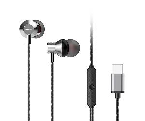 AURICULAR INTRAUDITIVO USB-C AIWA ESTM-50USB-C/SL COLOR PLATA MICROFONO INTEGRADO MANDO A DISTANCIA DRIVER 10mm