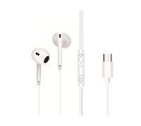 AURICULAR INTRAUDITIVO USB-C CONCEPTRONIC BRENDAN02W 1.2m MICROFONO CONTROLES COLOR BLANCO