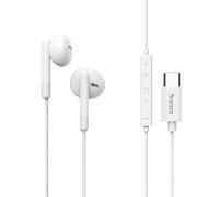 AURICULAR INTRAUDITIVO USB-C HAMA CLASSY MICROFONO CABLE 1.2m COLOR BLANCO