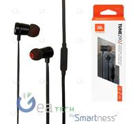 Auricular JBL TUNE 290 Auriculares In-Ear Con Cable Micrófono 3 Comandos Negro