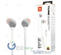 Auricular JBL TUNE 310C Auriculares In-Ear Con Cable Micrófono 3 Comandos Blanco