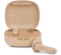 JBL Wave Flex, auriculares inalámbricos In-Ear con resistencia al agua IP54 e IPX2, tecnología TalkThru y AmbientAware y 32 horas de duración de la batería, en beige