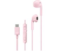 JVC HA-FR17UC-P - Auriculares Tipo Bud USB-C con DAC Integrado para un Sonido Potente y cristalino, micrófono práctico y Mando a Distancia de 3 Botones en diseño Extremadamente Compacto (Rosa)