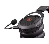 CoolBox DeepGaming Cascos Gaming Inalámbricos G01 Pro Auriculares para PS4, PS5, PC, MacOS, Nintendo Switch. Micrófono Extraíble, Autonomía hasta 12 Horas. Negro