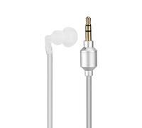 Auricular Monoaural con Cable, Intrauditivo Estéreo Antiradiación para Clamp/Holder MP3, teléfono; Adecuado para Conducir/Deportes, Conector Plateado de 3,5mm y 3 Polos