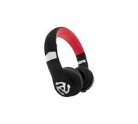 Numark HF350 - Auriculares de diadema cerrados (supraaurales para DJ), color negro y rojo