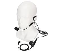 Auricular para Casco de Motocicleta, 7,1 Mm Auricular para Moto Reducción de Ruido Sonido Estéreo Auricular para Casco Bilateral con U94 PTT para Kenwood TK-3107/Baofeng UV-5R BF-888S/WLN KD-C1