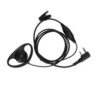 Auricular para radio bidireccional, con diseño de gancho para la oreja en forma de D para una comunicación clara, portátil y cómodo para