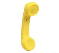 Auricular para teléfono, auricular inalámbrico retro compatible con teléfono y protección contra la radiación, receptor de teléfono inalámbrico (amarillo)