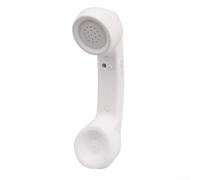 Auricular para teléfono, auricular inalámbrico retro compatible con teléfono y protección contra la radiación, receptor de teléfono inalámbrico (blanco)