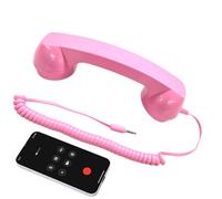 Auricular para teléfono Celular, Adaptador de línea Fija, Auricular de teléfono, para el Lugar de Trabajo, hogar, decoración nostálgica, temática, Accesorio de fotografía