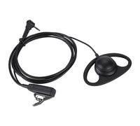 Auricular para walkie-talkie de ajuste cómodo con auriculares en forma de D, transmisión de sonido clara, conector de alta resistencia para radios