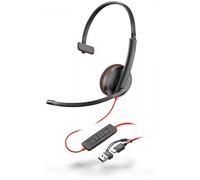 Auricular PC Blackwire C3210 Mono USB-C Y USB-A 8X214AA Nuevo En Caja