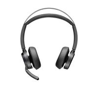 Auricular Poly Voyager Focus 2 Bluetooth USB-C/A con base de carga 50m inalámbrico negro