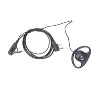 Auricular portátil de radio de 2 vías con micrófono de 2 pines tipo D, Walkie-Talkie utilizado para TK-240-250 -255-260 gancho de oreja
