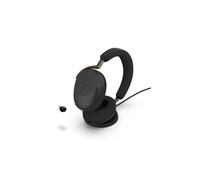 Auricular profesional con micrófono - Jabra Evolve3 85 MS Stereo - USB-C Bluetooth - Negro + Soporte para auriculares