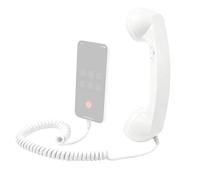 Auricular retro - ABS 20 x 6 x 3 cm | Receptor para móvil Novedad 2026 | Micrófono vintage para oficina, viaje, cocina, mesita de noche, y escritorio