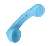 Auricular retro para teléfono móvil, auricular inalámbrico de teléfono falso, teléfono vintage tipo C con micrófono, receptor portátil vintage inalámbrico, decoración para oficinas, hogar, baño