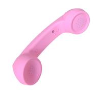 Auricular retro para teléfono móvil, auricular inalámbrico de teléfono falso, teléfono vintage tipo C con micrófono, receptor portátil vintage inalámbrico, decoración para oficinas, hogar, baño