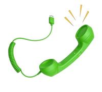 Auricular retro para teléfono - Tipo-C de mano enchufable, receptor vintage | Auricular retro con conector tipo C para teléfonos inteligentes y portátiles modernos, receptor de línea fija de mano vintage