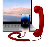 Auricular retro para teléfonos celulares | con micrófono tipo C retro clásico suministros para el hogar, adaptador de teléfono celular a línea fija | para oficinas llamando a casa, mesita de noche