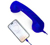 Auricular retro para teléfonos celulares, teléfono retro tipo C con micrófono, cómodo estilo antiguo, para el hogar, cocina, oficina, cama, viajes