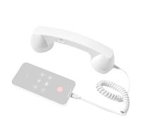 Auricular telefónico USB Tipo C Vintage - Receptor Retro para teléfonos Inteligentes y tabletas | Micrófono Incorporado para Llamadas claras | Mango ergonómico ABS 20cm | Decoración de hogar, Oficina