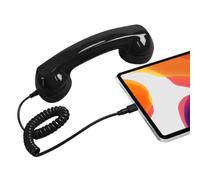 Auricular Teléfono Retro, Receptor Mango Línea Fija Estilo Teléfono Celular | Con micrófono para teléfono móvil para el hogar, aula, escuela, Halloween, Navidad, videoconferencias, conferencias