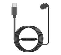 Auricular único con cable, auricular de una sola cara, auricular mono in-ear izquierdo derecho con llamadas claras, auriculares de silicona, tapones para los oídos, silenciosos, para hombres y mujeres