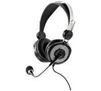 Auricular VIVANCO Retro Diadema con MICROFONO (VoIP) Se Puede conectar a Cualquier Ordenador con Conector de Audio analógico