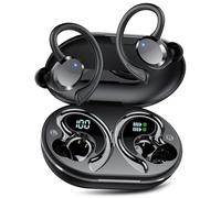 Auriculare Inalámbricos Deportivos, Auriculares Bluetooth 5.4 HiFi Estéreo, Cascos Inalambricos Bluetooth con IP7 Impermeable Dual LED Pantalla, 68H con Cancelacion Ruido ENC, Carga Rápida USB-C