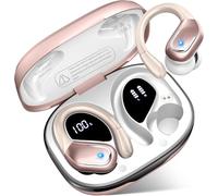 Auriculare Inalámbricos Deportivos, Nueva Auriculares Bluetooth 5.4 con IPX8 Impermeable, HD Mic, 75H Cascos Inalambricos Bluetooth HiFi Estéreo, Cancelacion Ruido ENC Auriculares Running Pantalla LED