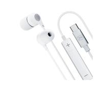 Auriculares 3MK Wired USB-C con micrófono, control de volumen y resistencia al sudor, blancos