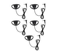 Auriculares 5PCS, auriculares con forma de D Jack de 3.5 mm Auriculares para radios bidireccionales Walkie Talkie, para policías, militares, clubes nocturnos, bares, paintball, seguridad, restaurantes
