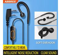 Auriculares ABBREE 780 con micrófono, sonido claro para BaoFeng UV-5R UV-5RH UV-21 PRO UV32, accesorios para radio bidireccional 5PCS