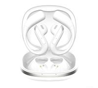 Auriculares abiertos con traducción de IA en 164 idiomas, auriculares inalámbricos de baja latencia para juegos, películas, ajuste seguro, correr, deportes, 58 horas para batería (blanco)