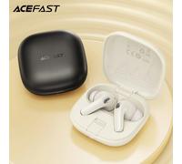 Auriculares ACEFAST ENC True Wireless Bluetooth 5,4 con soporte para teléfono caja de carga música deportes estéreo auriculares intrauditivos altavoz de 10MM Beige