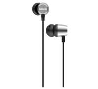 Auriculares Aiwa ESTM-20SL con cable jack 3,5 mm, graves potentes y uso intensivo, plateados