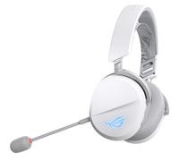 Auriculares ASUS ROG Pelta inalámbricos y con cable Bluetooth Gaming con retroiluminación multicolor blancos
