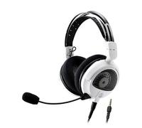 Auriculares Audio-technica ATH-GDL3 con cable abiertos para gaming con micrófono desmontable blancos