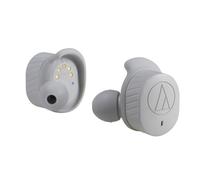 Auriculares Audio-Technica inalámbricos Bluetooth deportivos con micrófono y resistencia al agua en gris