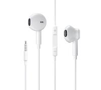 Auriculares, auriculares con cable, auriculares intraurales de 3,5 mm, auriculares con micrófono y control de volumen, compatible con iPhone 6S / 6 / Plus/iPhone SE / 5/5C / MP3 / MP4 / PC 3,5 mm Jack