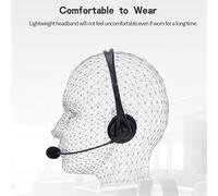 Auriculares Auriculares de 3,5 mm Auriculares con cable para examen Operador comercial Especial Computadora Audición Auriculares multifunción, A