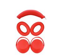 Auriculares Auriculares Funda + Almohadillas Cubierta + Diadema de Repuesto Compatible para Sony WH-1000XM4, Auriculares Almohadillas de Silicona para Auriculares (Rojo)