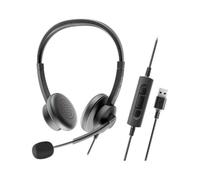 Axtel - AXH-ACEUCD auricular y casco Auriculares Alámbrico Diadema Oficina/Centro de llamadas USB Type-C / USB Type-A Negro