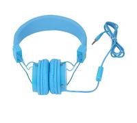 Auriculares azules con cable de 3,5 mm y micrófono, driver de 40 mm, cable de 1,2 m