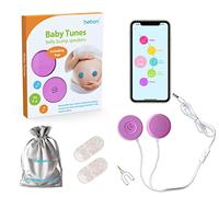 Auriculares Baby-Bump - Reproduce y comparte música, sonido y voz a la mujer - Sistema de altavoces Premium Baby Bump - Incluye aplicación Bebon Tunes (iOS y Android), Púrpura