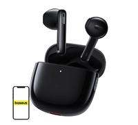 Auriculares Baseus Bowie WX5 inalámbricos Bluetooth 5.3 con micrófonos y carga rápida negros