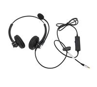 Auriculares Binaurales de Oficina con Reducción de Ruido con Micrófono para Servicio Al Cliente de Centro de Llamadas, Diseño Elegante, Sonido Claro, Diseño Ergonómico, Suaves y Cómodos